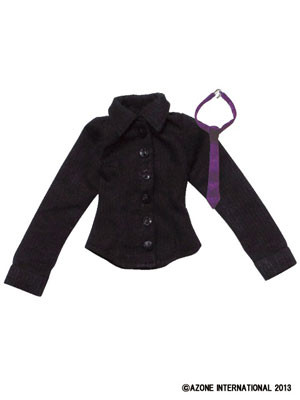 WickedStyle Rock Shirt With Tie (Black), Azone, Accessories, 1/6, 4580116042058